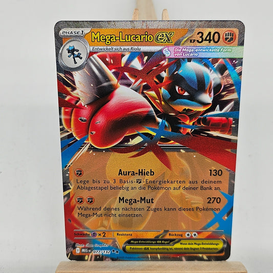 Pokemon Karte: Mega-Lucario EX 077/132 Mega Entwicklungen Near Mint Deutsch DR0