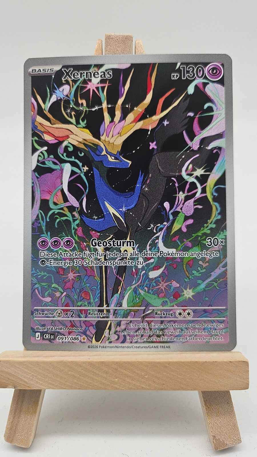 Xerneas 091/086 Wachsendes Chaos Near Mint Deutsch IR