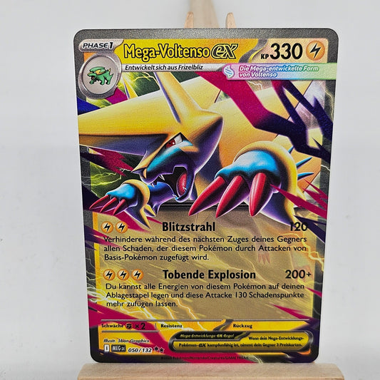 Pokemon Karte: Mega-Voltenso EX 050/132 Mega Entwicklungen Near Mint Deutsch DR0