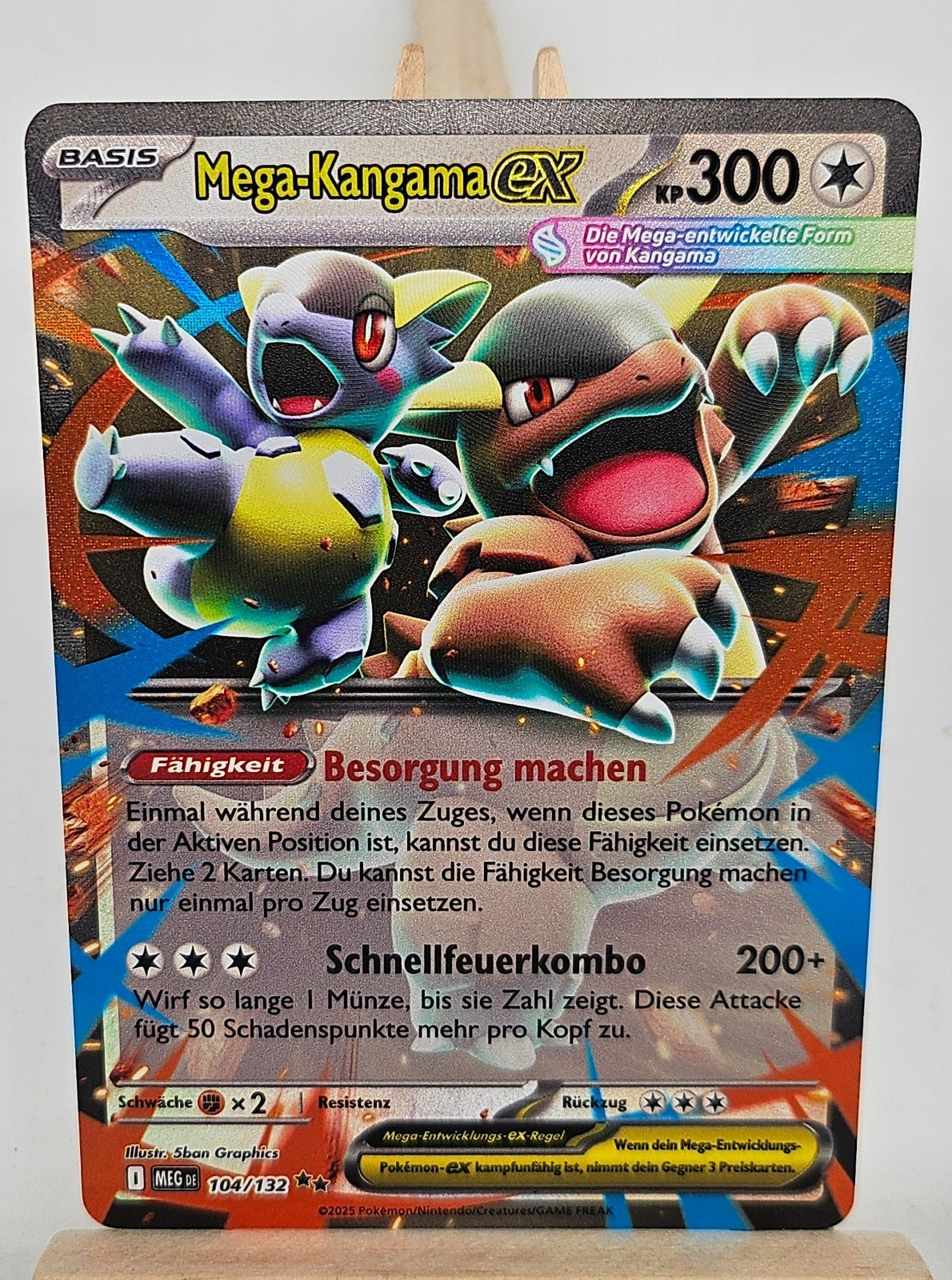 Pokemon Karte: Mega-Kangama EX 104/132 Mega Entwicklungen Near Mint Deutsch DR0